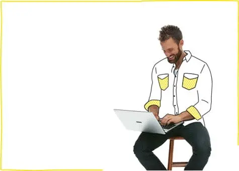 MASMOVIL Hombre sentado con pc